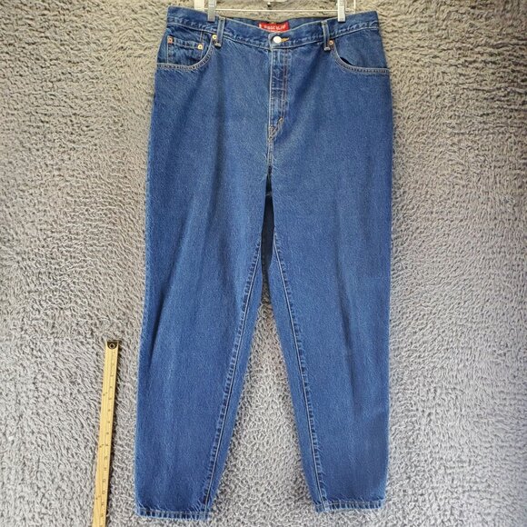 Levis Jeans Womens 18 Blue 550 Relaxed Fit Tapered Leg Classic Denim - Picture 6 of 13